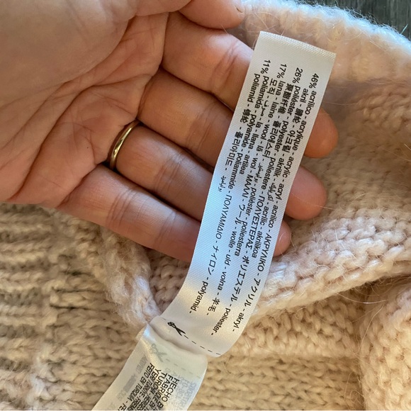 NWT Zara Chunky Soft Colorblock Full Zip Cardigan Patchwork Pockets Size XL - Picture 11 of 12